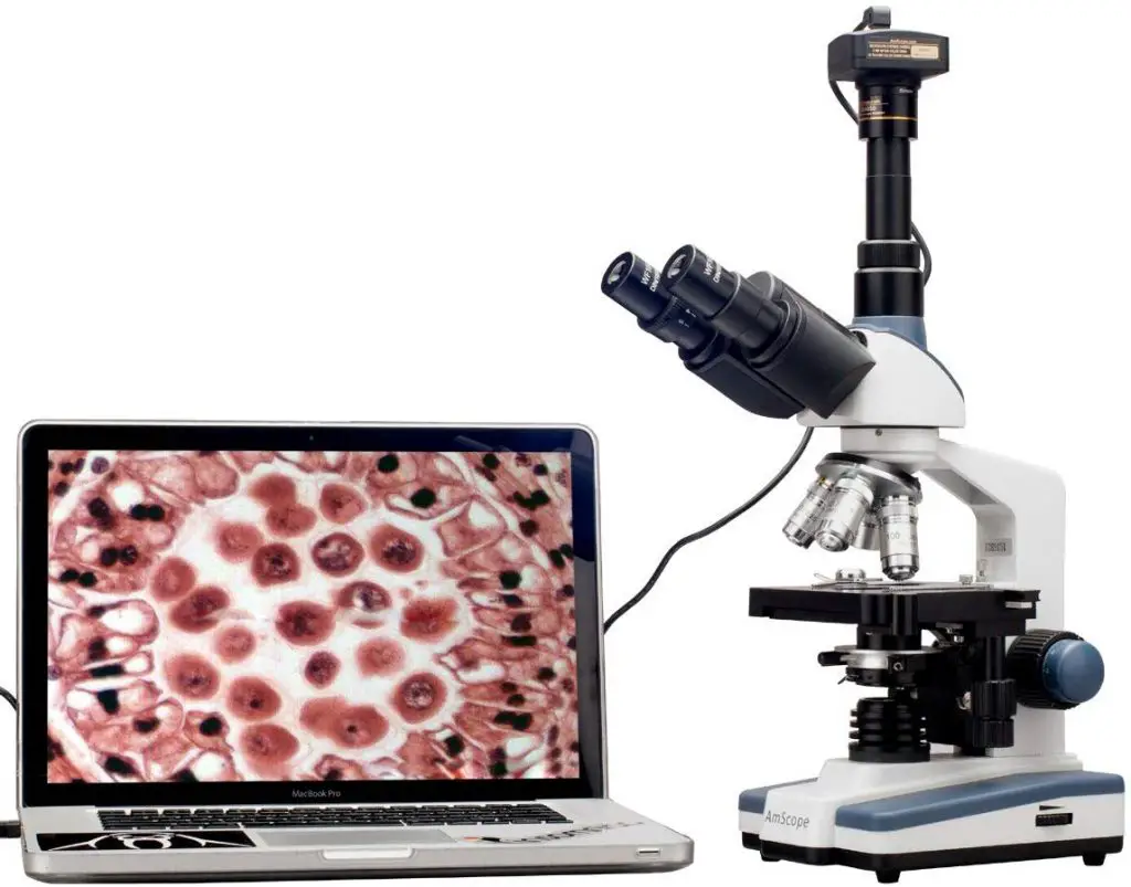 trinocular-microscope-with-a-CCD-camera