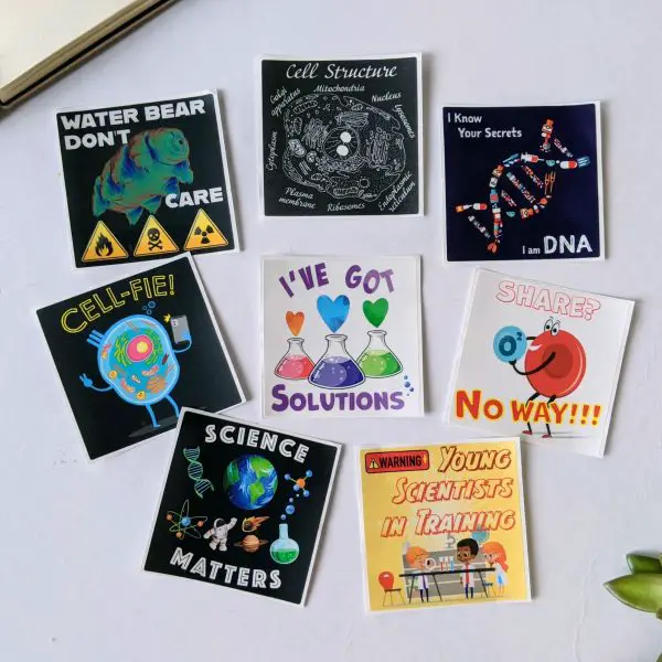 science puns sticker rectangle1